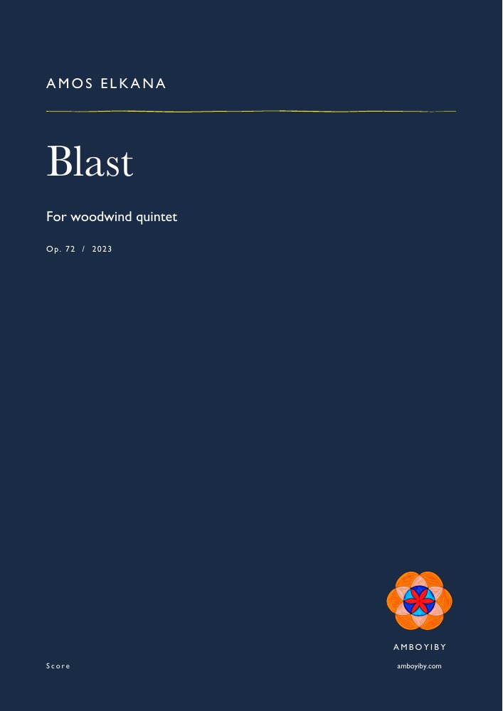 Cover of Blast, Op. 72