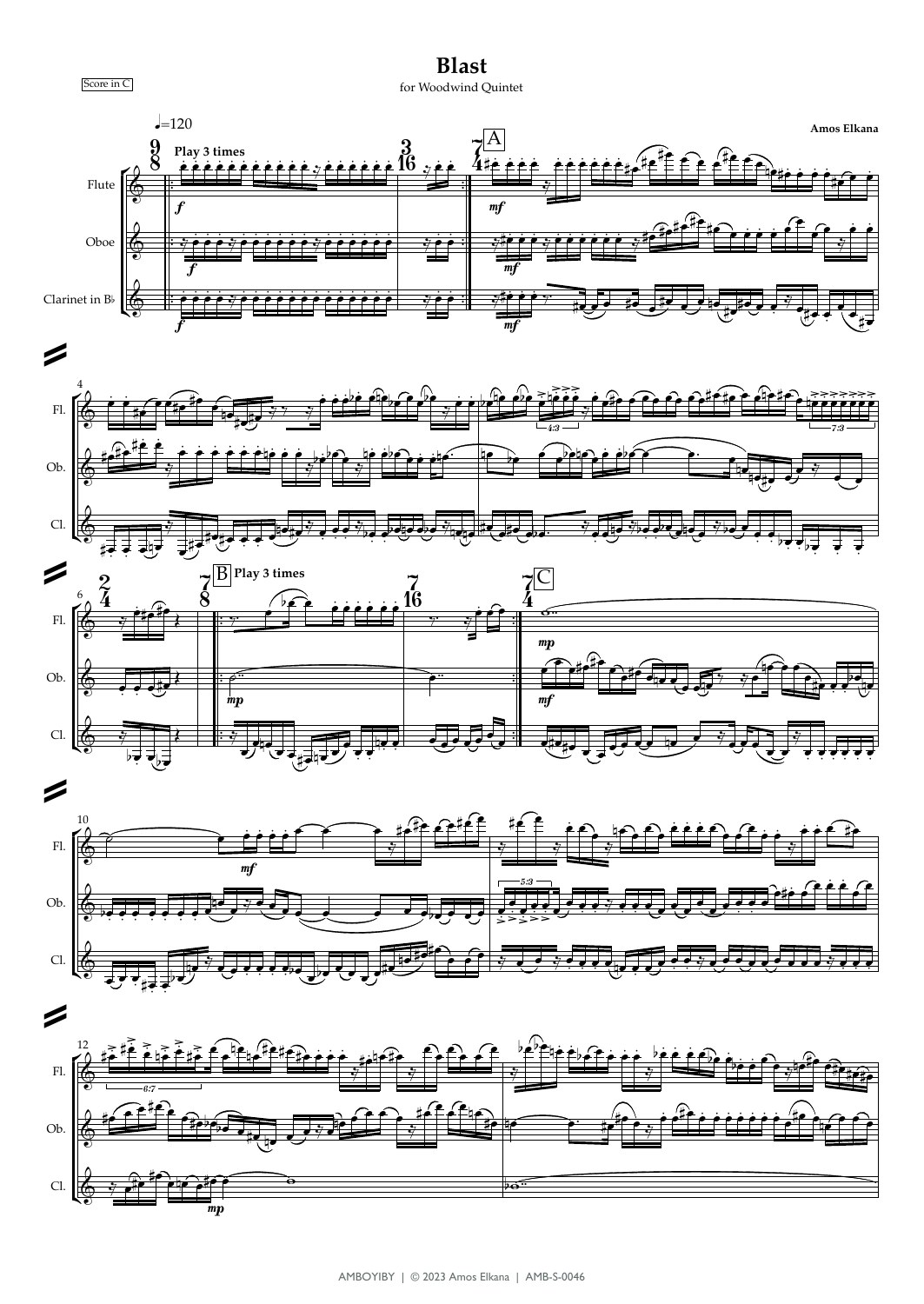 Sample page from Blast