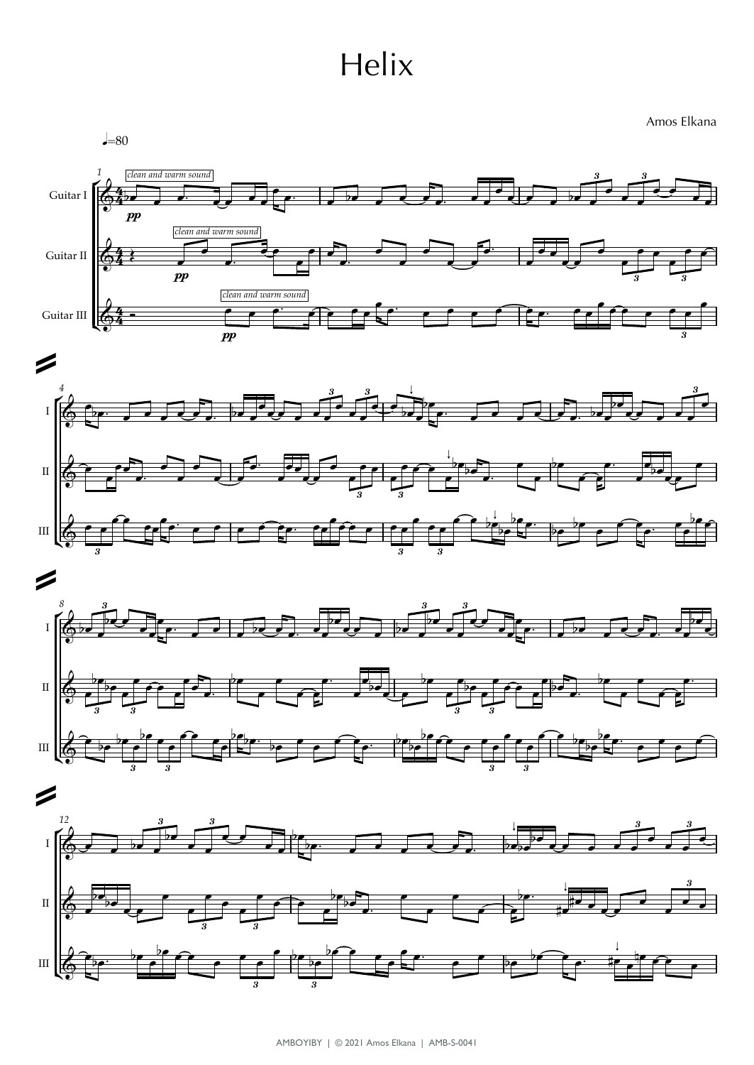 Sample page from Helix