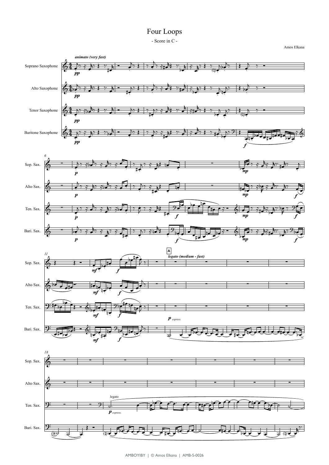 Sample page from Four Loops