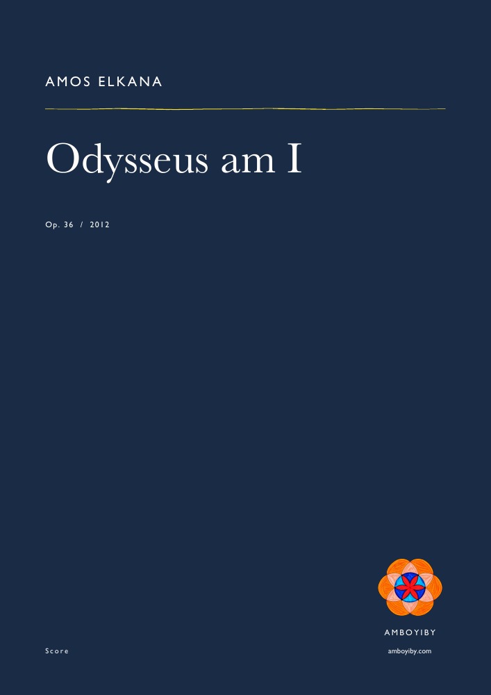 Cover of Odysseus am I, Op. 36
