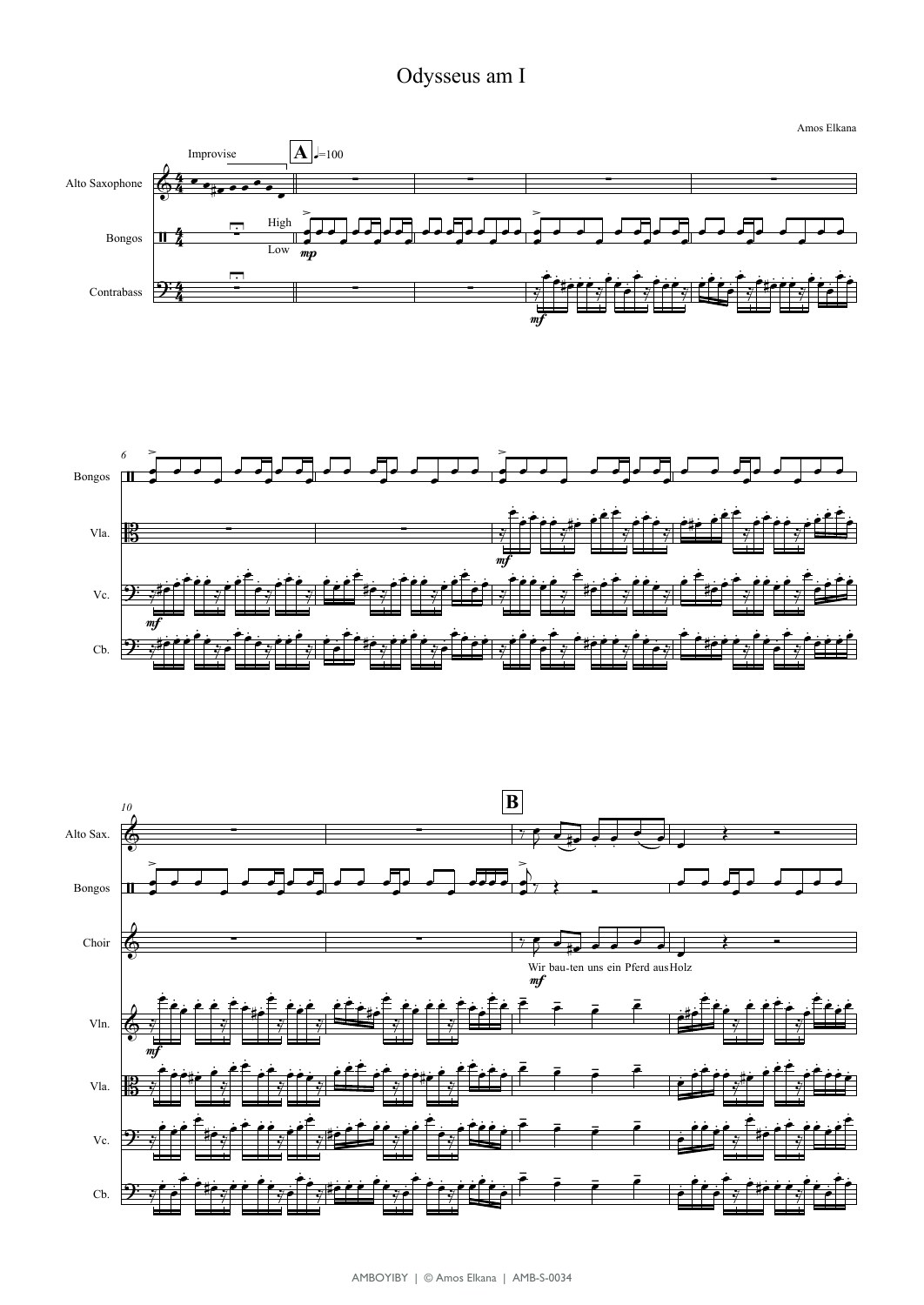 Sample page from Odysseus am I