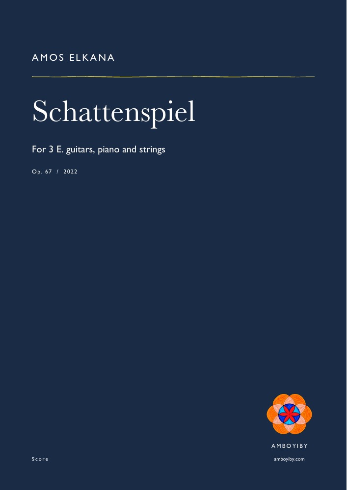 Cover of Schattenspiel, Op. 67