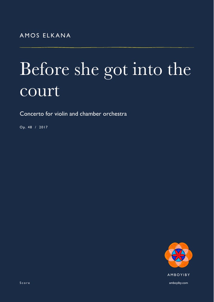 Cover of Before she got into the court, Op. 48