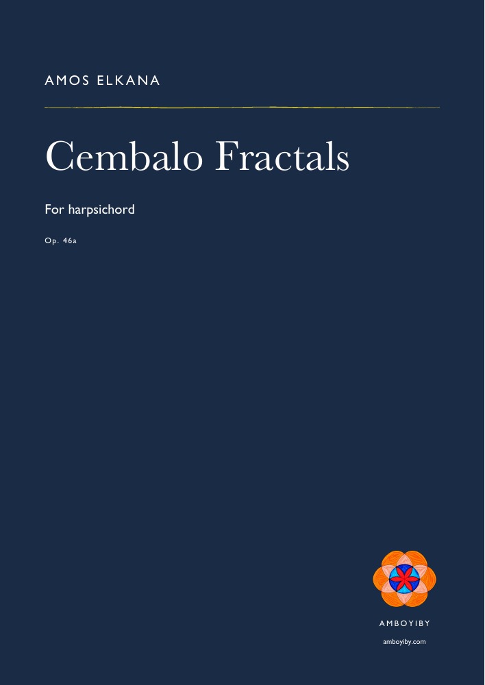 Cover of Cembalo Fractals, Op. 46a