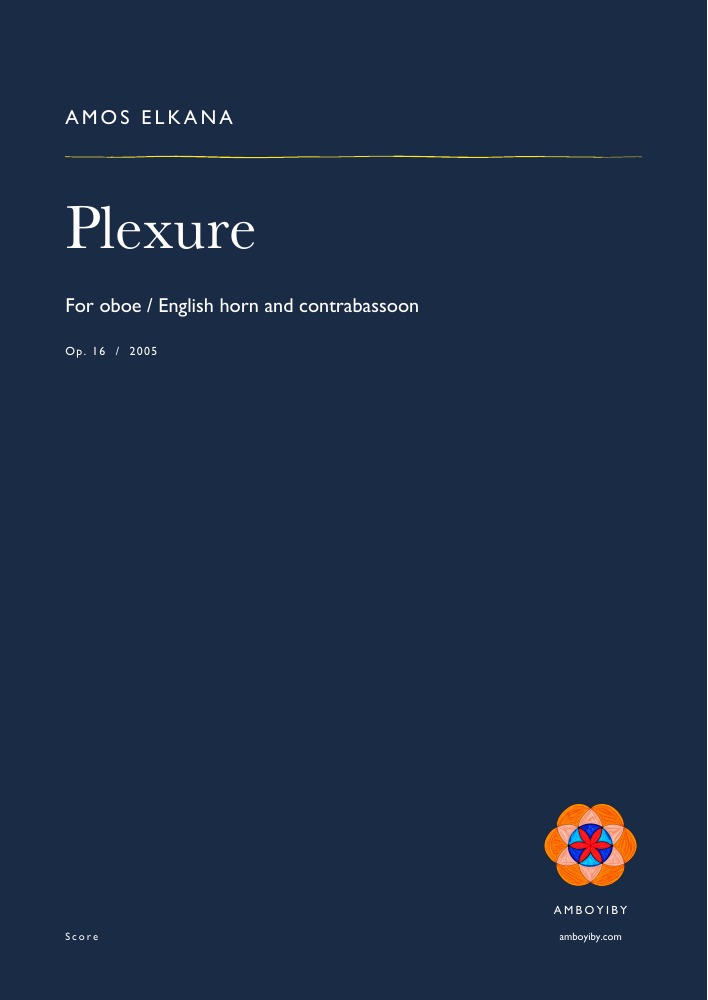Cover of Plexure, Op. 16