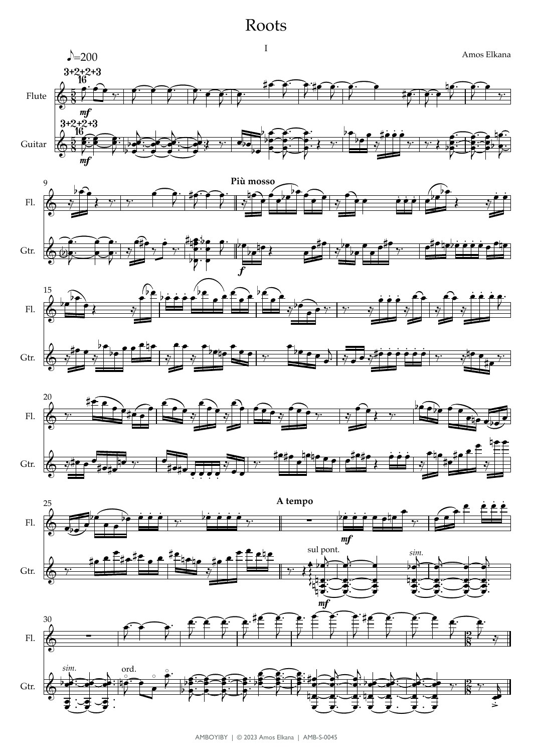 Sample page from Roots