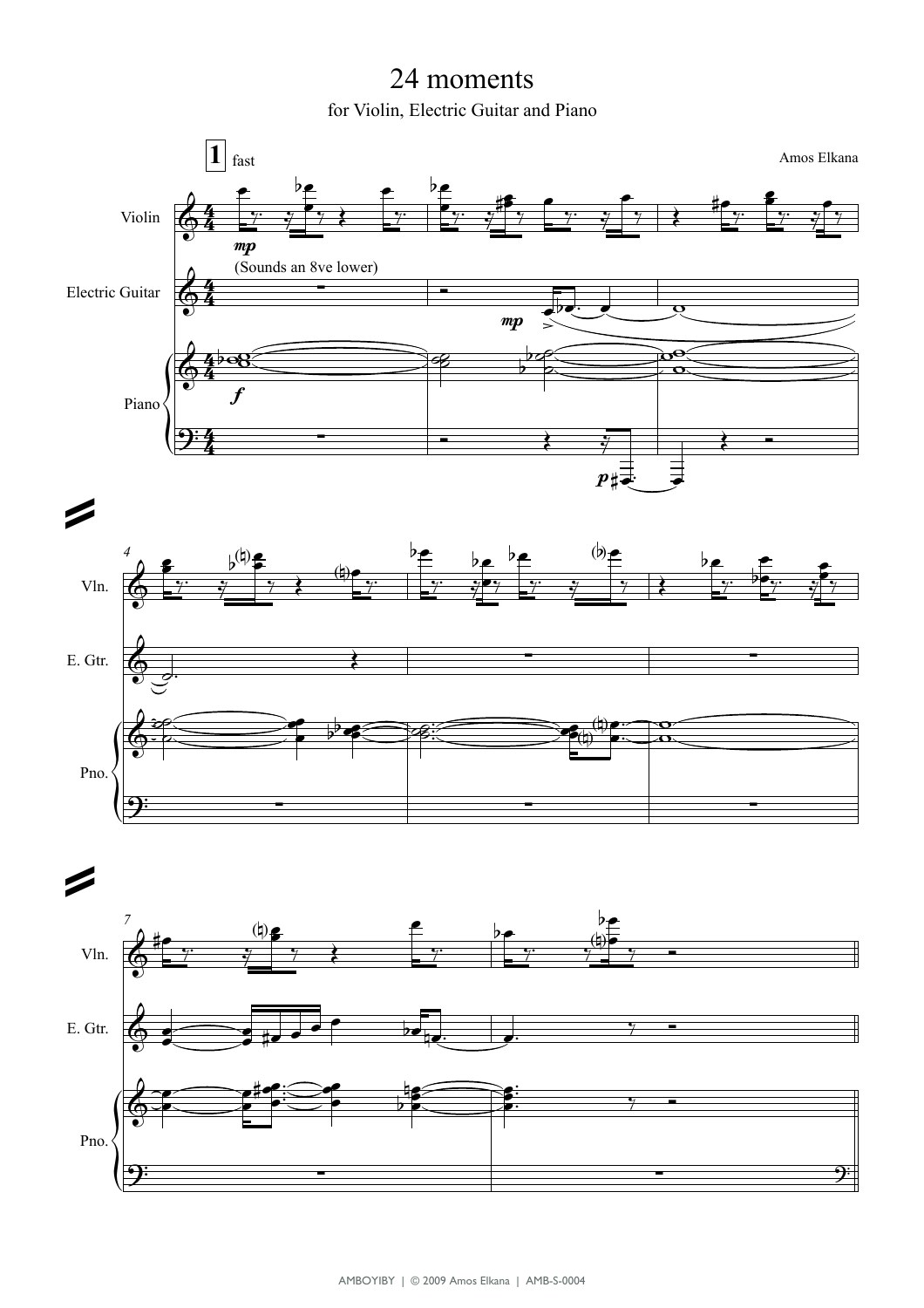 Sample page from 24 moments