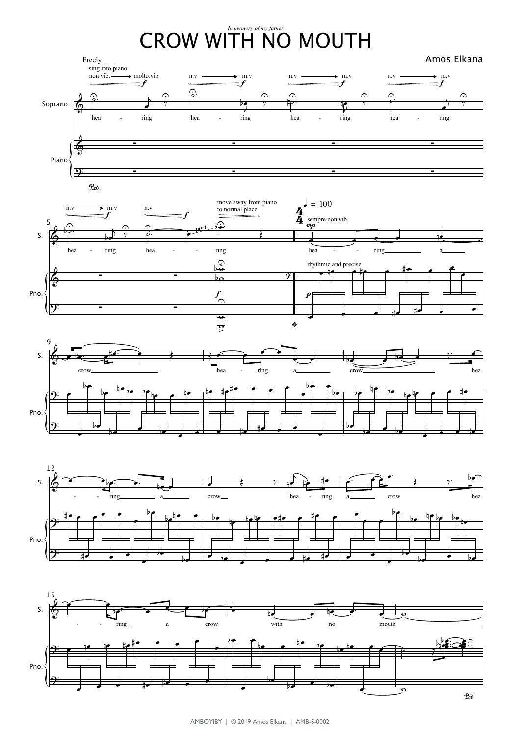 Sample page from Crow With No Mouth