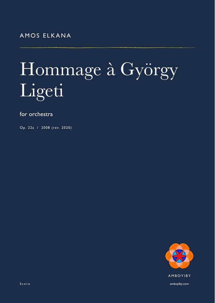 Cover of Hommage à György Ligeti, Op. 22a