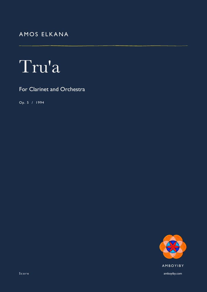 Cover of Tru'a, Op. 5